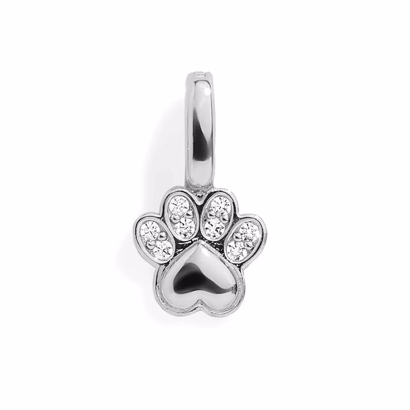 Paw Silver Charm