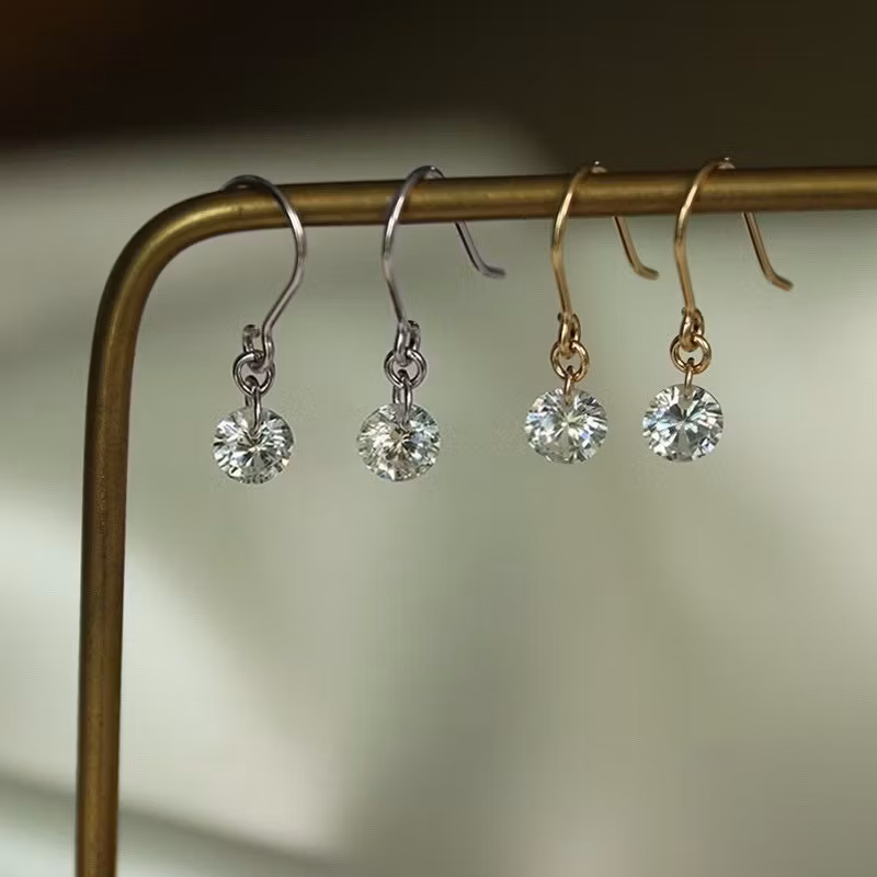Cubic Zirconia Sølv-øredobber
