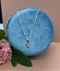 Sølvekjede - Mini Heart