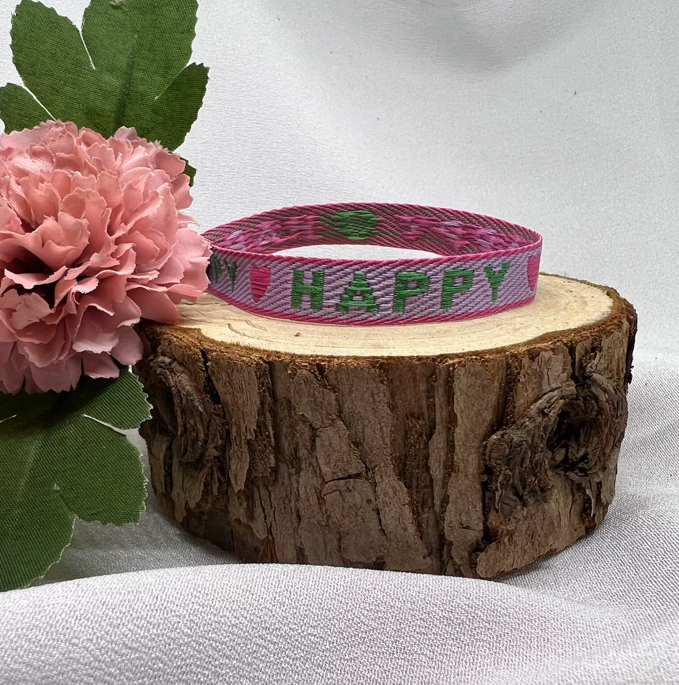 Ribbon Bracelet - HAPPY