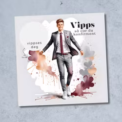 Vipps Konfirmasjonskort  - Dress