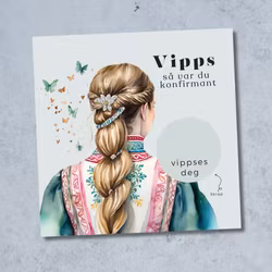 Vipps Konfirmasjonskort  - Festdrakt