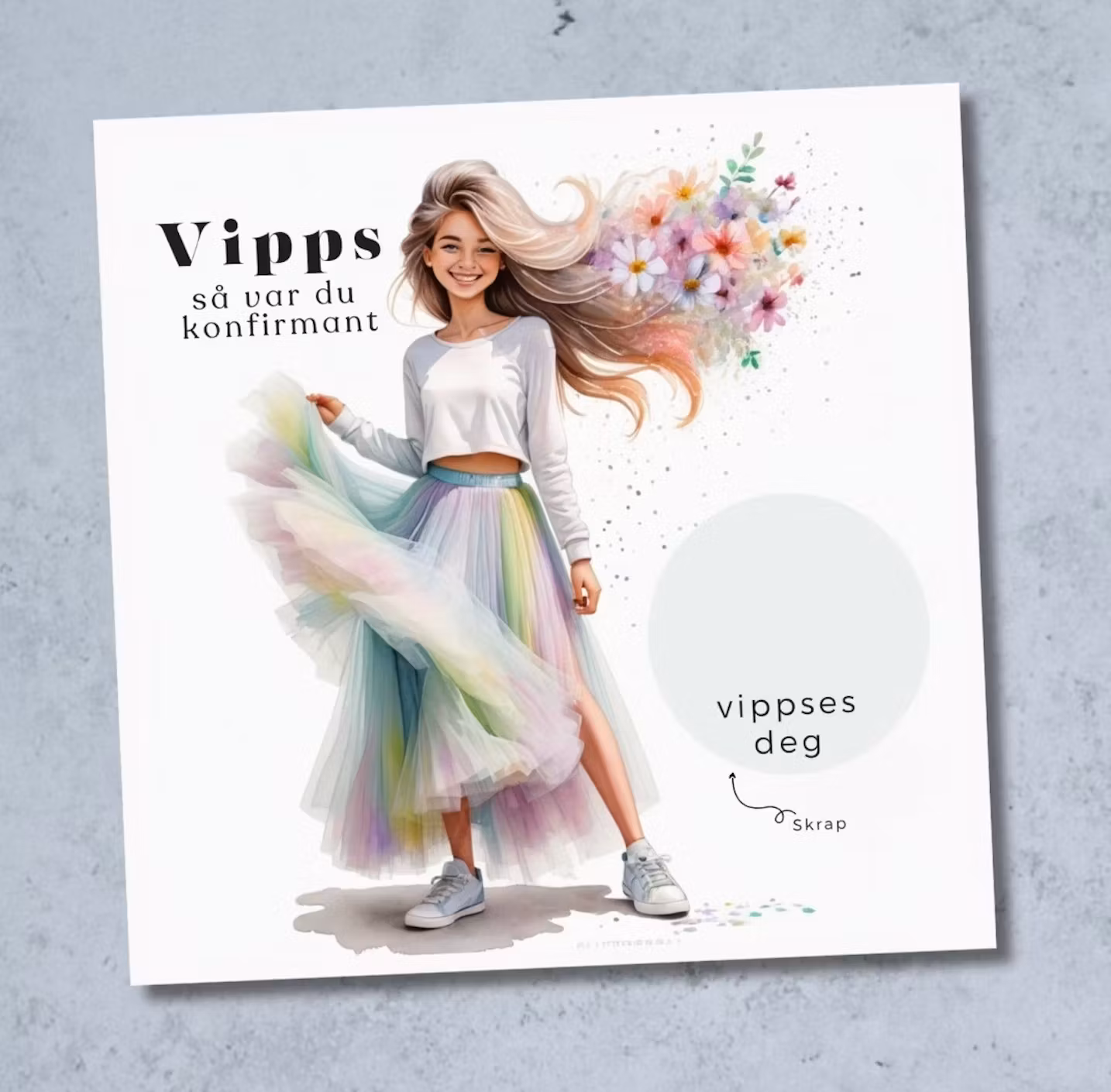 4pk Vipps Konfirmasjonskort