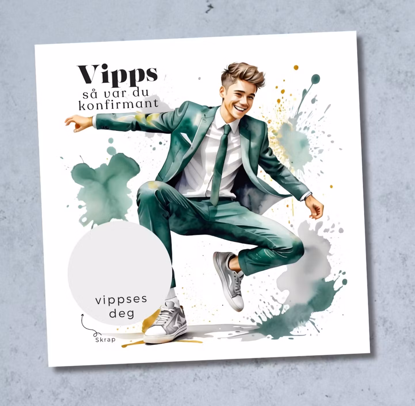 4pk Vipps Konfirmasjonskort