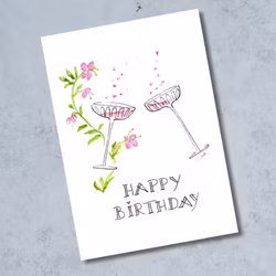 Sølje Bergman Kort - "Happy Birthday"