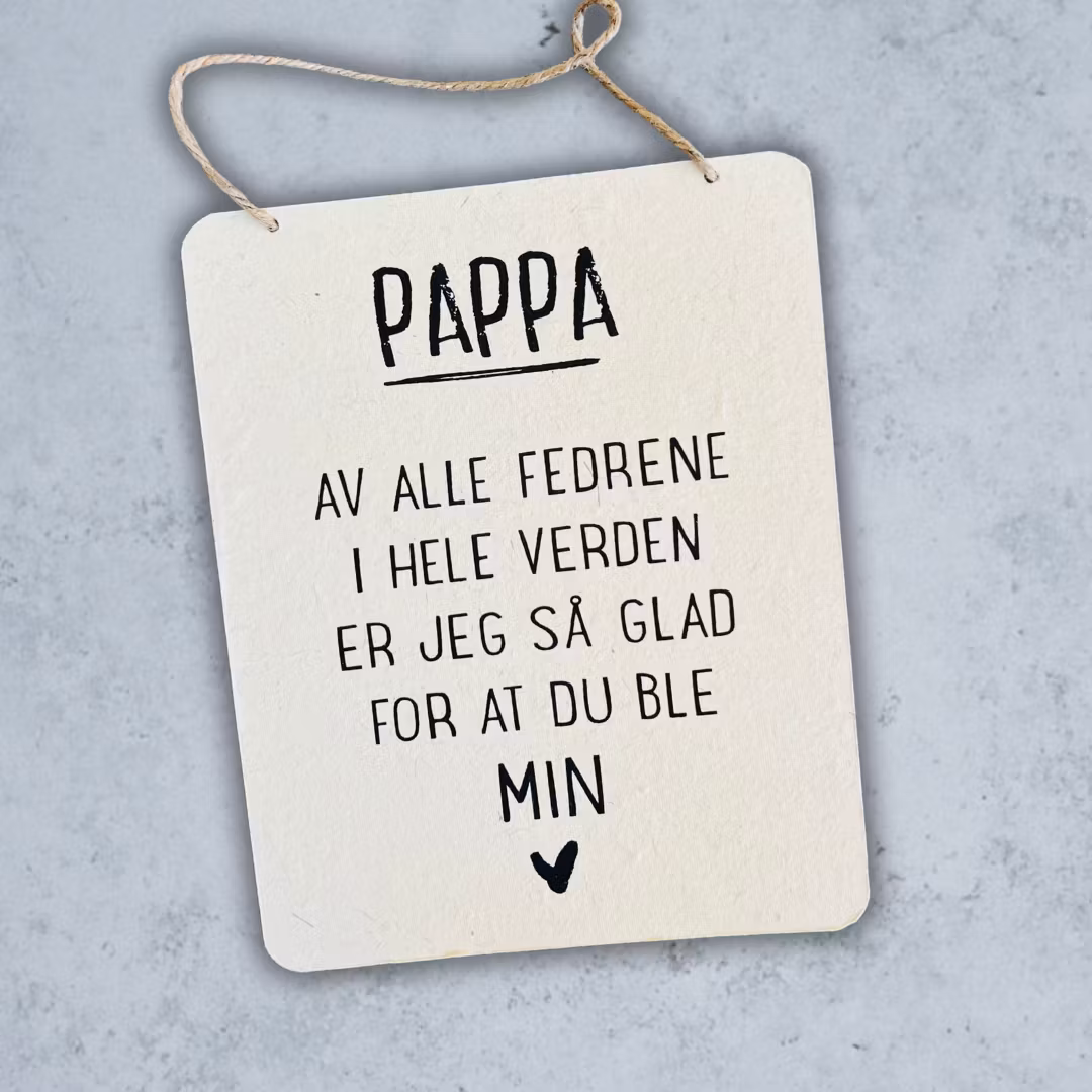 Trend Design Metallskilt - "Pappa"