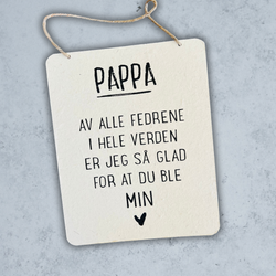 Trend Design Metallskilt - "Pappa"