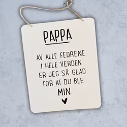 Trend Design Metallskilt - "Pappa"