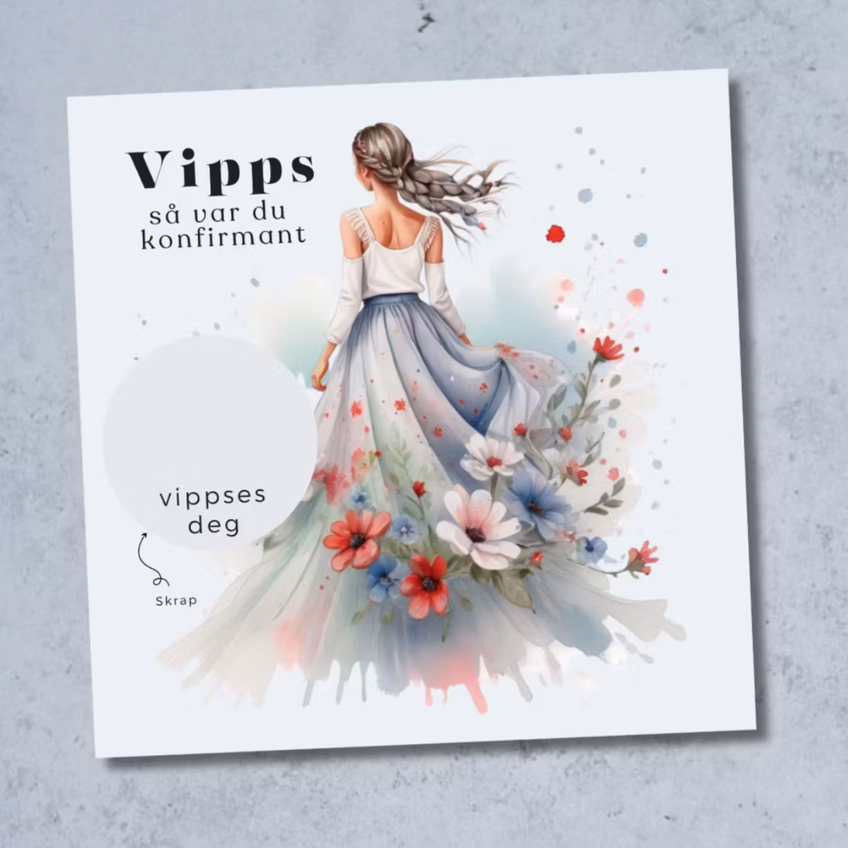 5pk Vipps Konfirmasjonskort