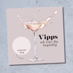 18 års Bursdagskort  - Vipps så var du myndig