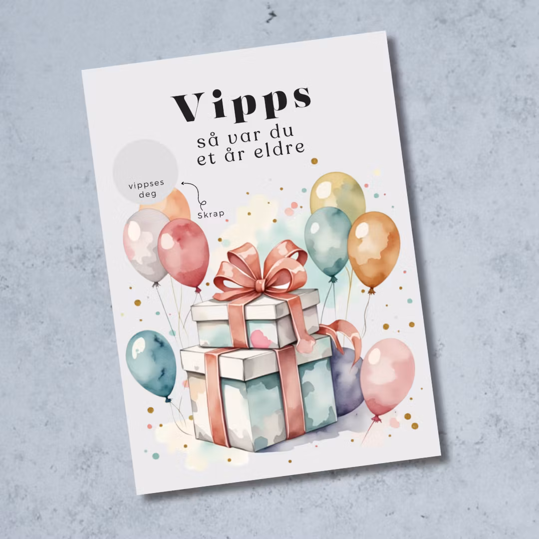 Vipps Bursdagskort - Gaver