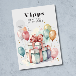 Vipps Bursdagskort - Gaver