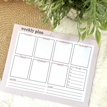 A4 Weekly Planner
