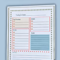 Daise &. Co: Daily Planner Notepad