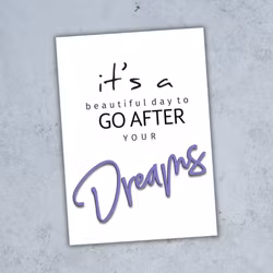 Occasions Inspirasjonskort - Go after you Dreams