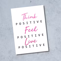 Occasions Inspirasjonskort - Live Positive