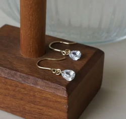 Dråpeformet Cubic Zirconia Øredobber