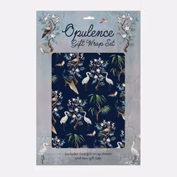 Gavepapir Set - Påfugl