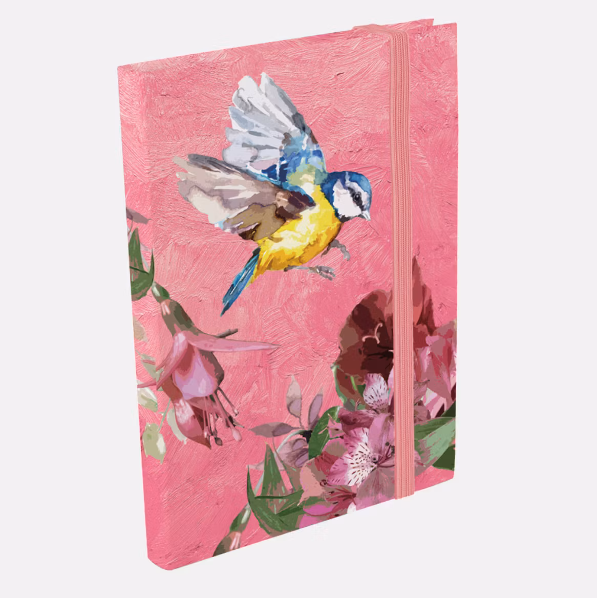A6 Notatbok - Fugl og Blomster