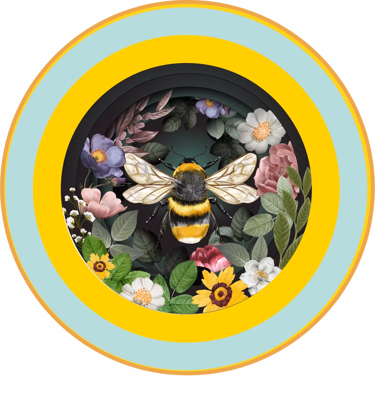 A Cup of Tea Pop Up Card - Bee