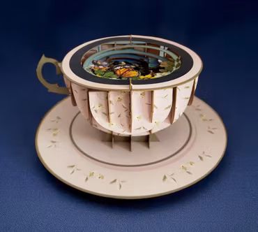 A Cup of Tea Pop Up Card - Sommerfugl