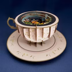 A Cup of Tea Pop Up Card - Sommerfugl
