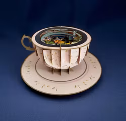 A Cup of Tea Pop Up Card - Sommerfugl