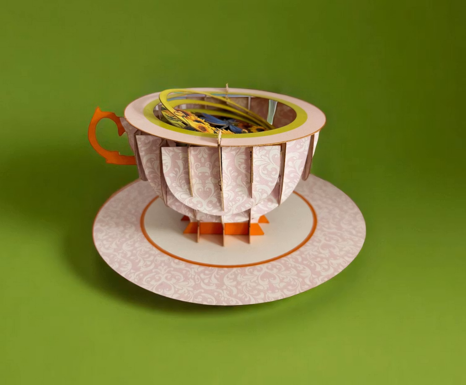 A Cup of Tea Pop Up Card - Solsikker