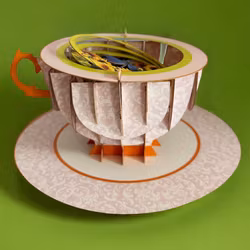 A Cup of Tea Pop Up Card - Solsikker