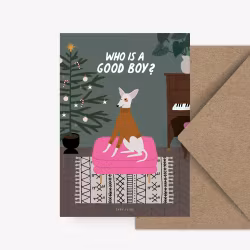 Julekort - Good Boy