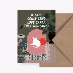 Bursdagskort - If cats could send cards