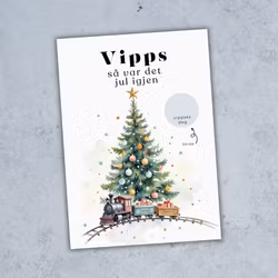 Vipps Julekort - Juletog