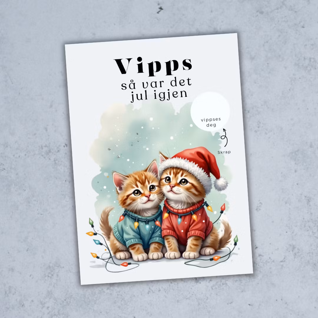 Vipps Julekort - Julekatter