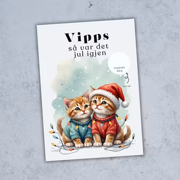 Vipps Julekort - Julekatter