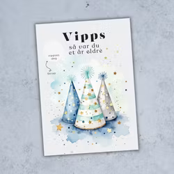 Vipps Bursdagskort - Bursdagshatt