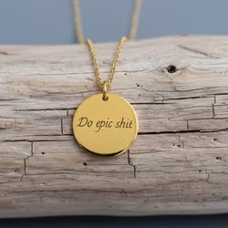 Soneto Jewelry Gullkede "Do Epic Shit"