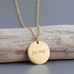 Soneto Jewelry Gullkede "You Rock"