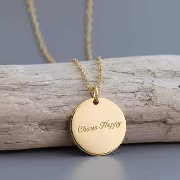 Soneto Jewelry Gullkede "Choose Happy"