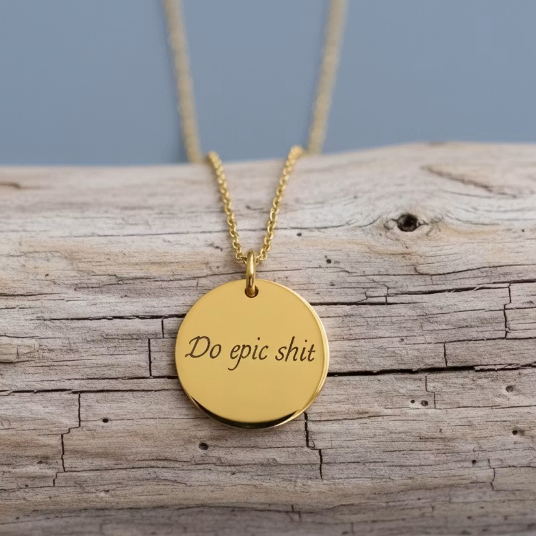 Soneto Jewelry Gullkede "Do Epic Shit"