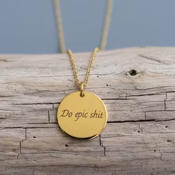 Soneto Jewelry Gullkede "Do Epic Shit"