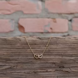 Everly Made - Linked Heart - Pappas Jente - Gullkjede