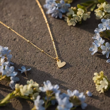 Mesa Blue - Mini Heart  Necklace