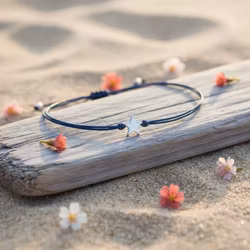 Parsley & Pepper - Friendship Bracelet - Silver Star - Blå