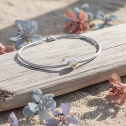 Parsley & Pepper - Friendship Bracelet - Silver Heart Grå