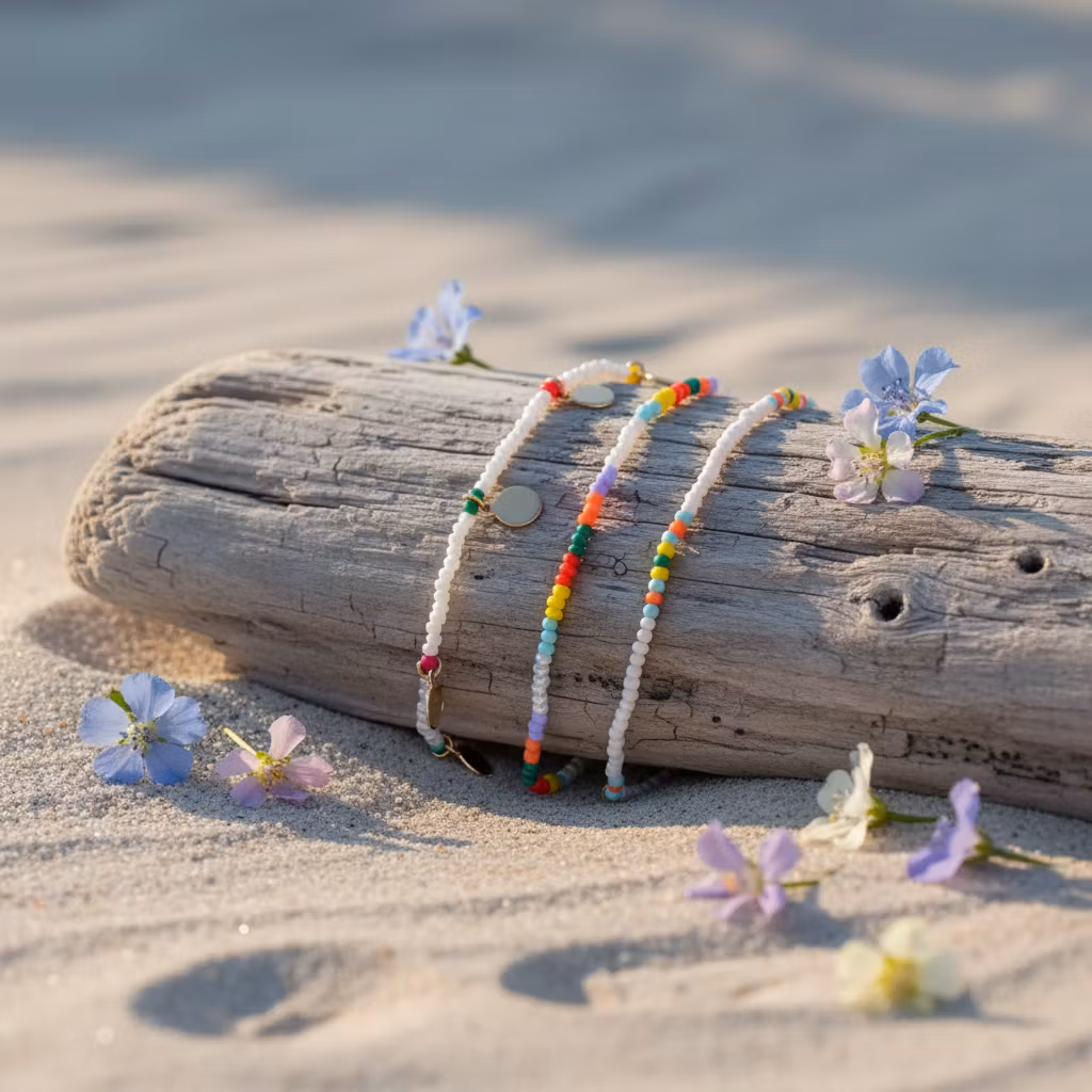 3pcs Bohemian Disc Charm  Bracelet