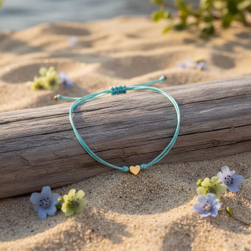 Parsley & Pepper - Friendship Heart Bracelet  - Turkis