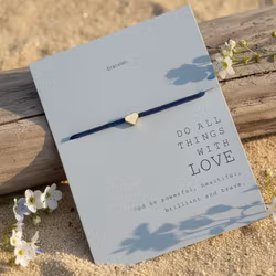 Parsley & Pepper - Friendship Heart Bracelet  - Mørk Blå