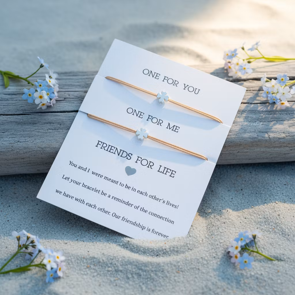 Parsley & Pepper - Friends for Life Bracelet - Kløver - Beige