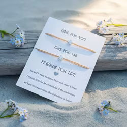 Parsley & Pepper - Friends for Life Bracelet - Kløver - Beige