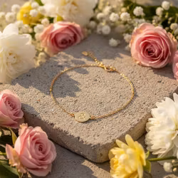 Bali Blis - & Symbol - Gullbelagt Armbånd